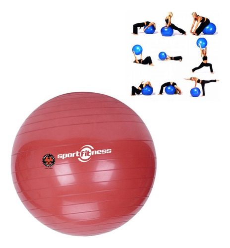 Pelota Balon Pilates Yoga 65 Cm, Gym Profit Rehabilitacion