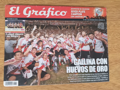 Revista El Grafico River Campeon Copa Argentina 2016 