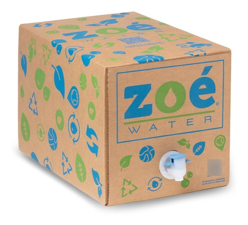 Agua Alcalina Zoé Water, Waterbox - Duo Pack 10 Lts