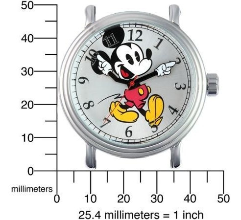 Reloj Mickey Mouse Disney Para Hombre W001868 Negro 