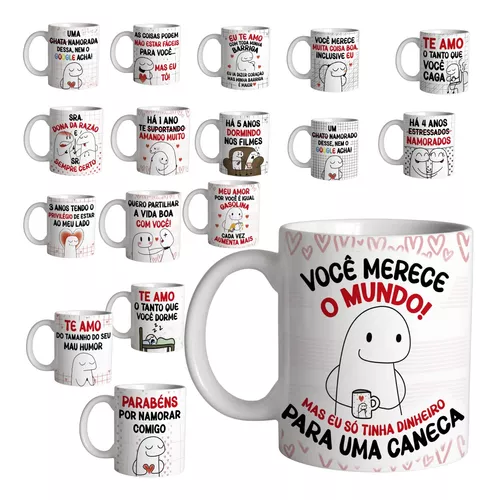 Caneca Personalizada Meme Flork Dia dos Namorados