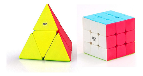 Cubos Rubik Pack X 2  Puzzle Qiyi Pyraminx 2x2 + Warrior S