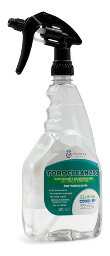 Sanitizante Biodegradable Base Ácido Peracetico Atomizador
