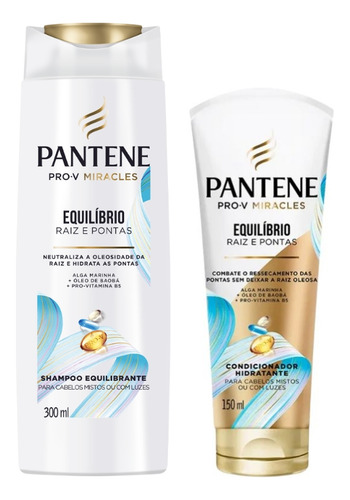 Kit Pantene Equilibrio 1 Shampoo 300ml+1 Condicionador 150ml