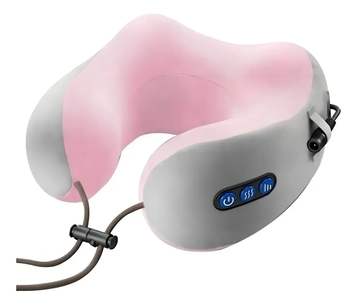 Almofada massageadora de pescoço e lombar rosa Tomate Massageador AM-131