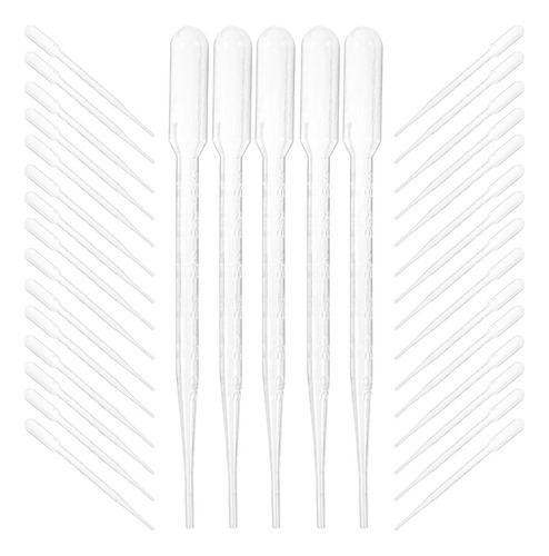 100 Unidades De 3 Ml De Pipetas De Transferência De Plástico