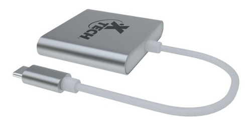 Imagen 2 de 2 de Adaptador Multipuerto Usb C Xtech Xtc565 3 En 1