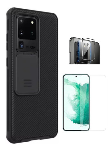 Case Funda Nillkin Camshield Para Samsung S20 Ultra + Vidrio