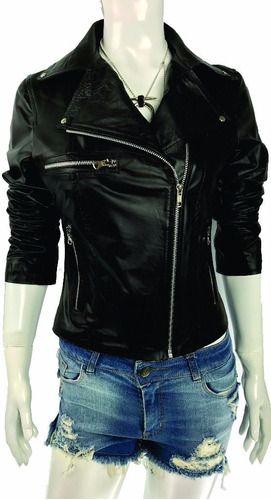 Campera Mujer Cuero Original Motoquera Chaqueta Rockera