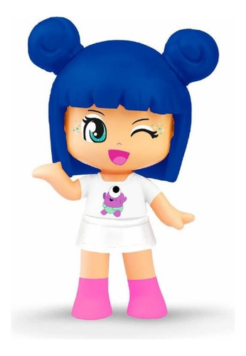 Pinypon Terrific Figura Individual Azul Orig. Replay