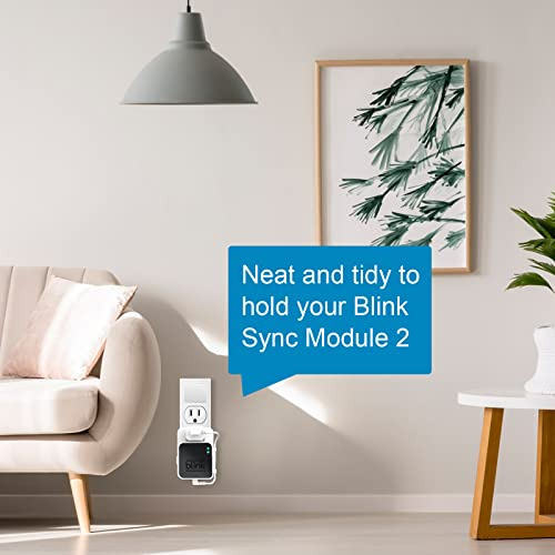 Soporte De Pared Con Enchufe Para Blink Sync Module 2 Con Ca