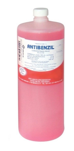 Jabón Quirúrgico Antibenzil Concentrado Rojo 1 Lt