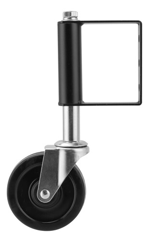 Jeuihau Paquete De 2 Ruedas De Puerta Con Resorte De 4 Pulgadas, Ruedas De Puerta Resistentes Con Placa De Montaje Universal, Rueda De Puerta Con Resorte Para Puerta De Madera O Valla De Metal