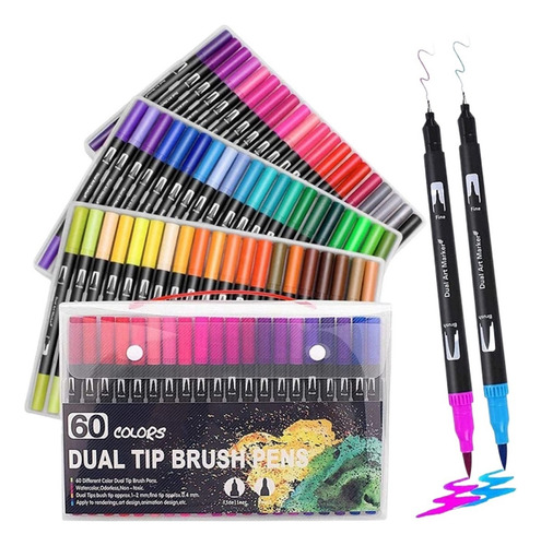 Brocha Para Rotuladores Colors 60 R Con Punta De Pincel Dobl