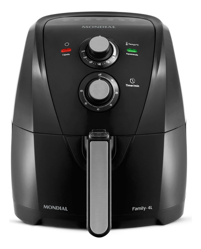 Air fryer Mondial Family Inox AFN-40 de 4L cor full black 220V