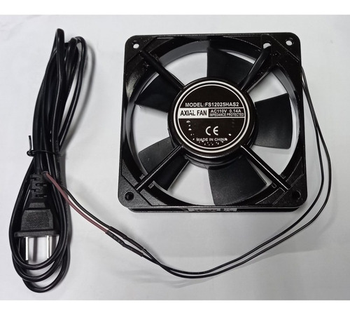 Ventilador Extractor Calor. 120x2.5mm 2400rpm. Cable 120vac