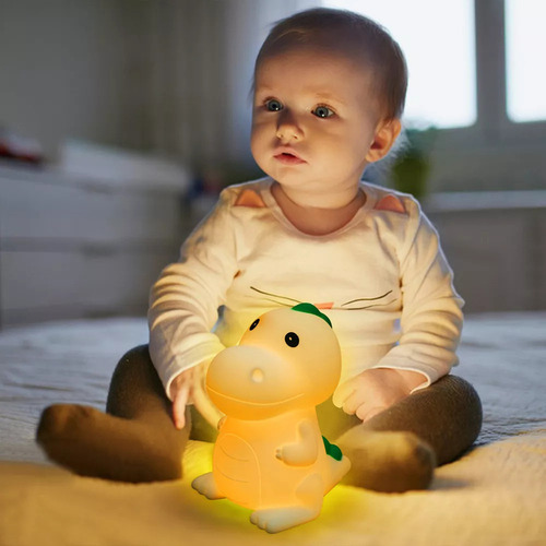 Lámpara De Noche Luz De Dinosaurios Remoto Ajustable