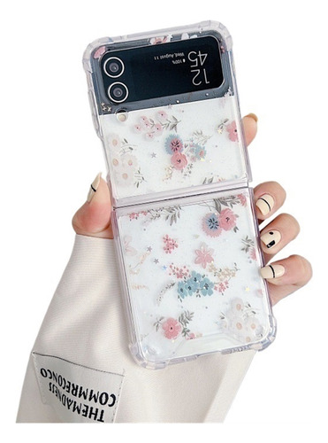 Funda De Teléfono Floral Pequeña Y Fresca For Zflip