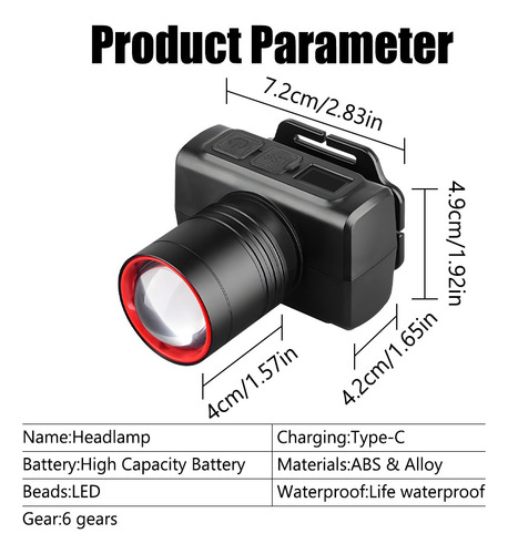 Luz Led Con Sensor De Zoom Para Faros Delanteros De 1200 Lúm