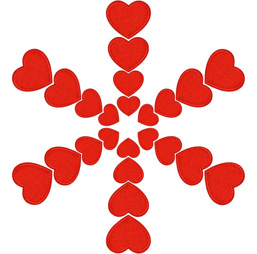 Lystaii 24 Piezas Parches Termoadhesivos En Forma De Corazón