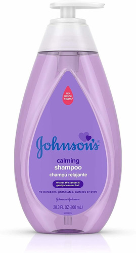 Johnsons Calming Baby Shampoo Con Aroma Calmante Y Natu...