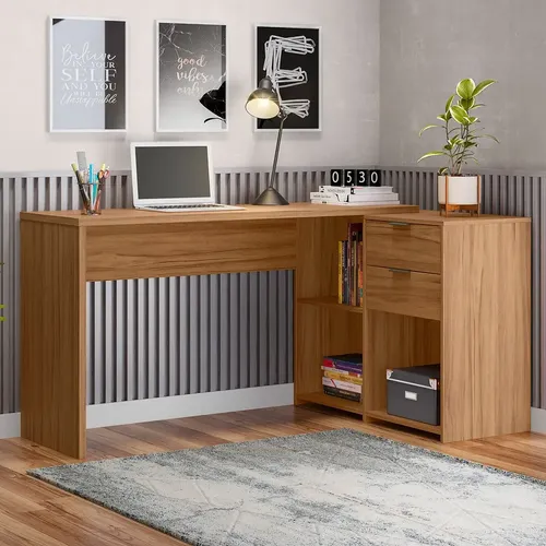 Mesa Para Notebook L Nt2060 Notável Móveis Cor Freijó