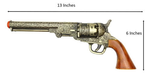 Estilo De Revólver Clásico Occidental Decorativo De 13 Con Y