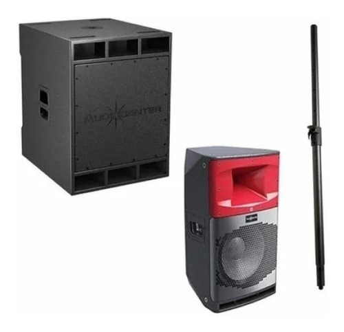 Bafle Activo Bluetooth 2000 Watts Audiocenter Sa312 Paquete