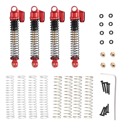 Amortiguador Metálico Extendido De 53 Mm Para Axial Scx, 4 U
