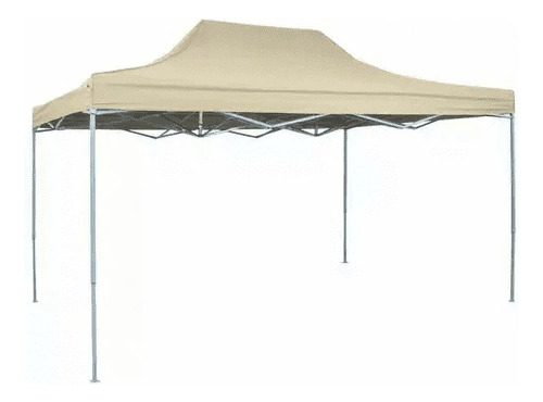  Toldo Plegable Beige 3x2 Reforzado Filtro Uv Impermeable