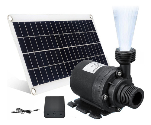 Bomba De Agua Solar De 50 W  800 L/h  Dc12v  Bajo Ruido  Agu