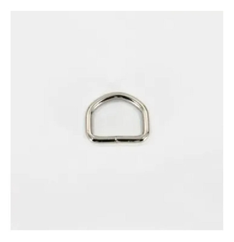 Meia Argola Niquelada 19mm S/ Solda 100un