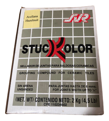 Stuckolor Sellador Cerámica Juntas Color Crema