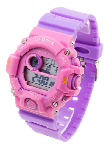 Reloj Knock Out Mujer 8174 Digital Cronometro Wr50