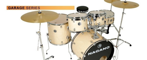 Bateria Nagano Garage Rock Natural Clear Bumbo 22 C/ Banco