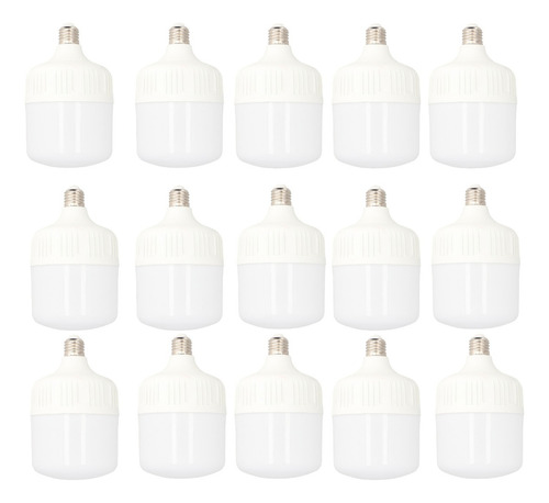 Kit 15 Pz Foco Led Para Casa 20w Ahorradores Bulbo Tipo Bala Color De La Luz Blanco Frío