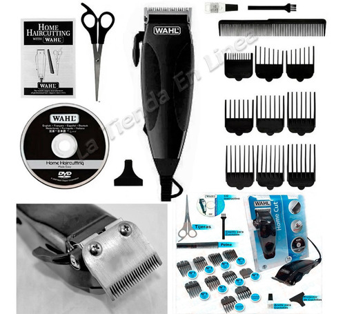 Maquina Peluqueria Wahl Home Cut 16 Pc Palanca Motilar + Dvd