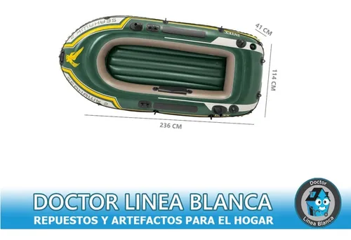 Bote Inflable Intex Gomon Seahawk Dos 2 Set De Vinilo 240 Kg