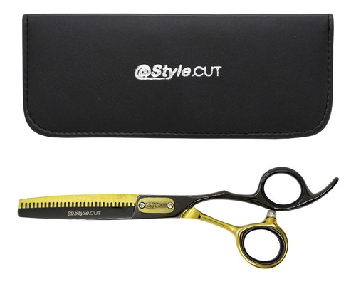 Style.cut Tijera Black Gold Curva De Pulir Pelo 6 Local