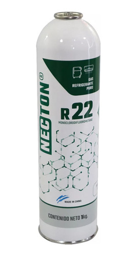 Gas Freon R22 Necton Garrafa X 1.0kg A.c. Vehicular Domicili