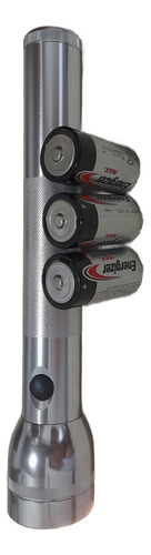 Linterna Maglite Halogena 3 Elementos D Original Blanco Plateado