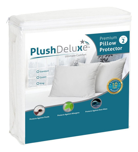 Protector De Almohada De Alta Calidad, 100% Impermeable Y Su