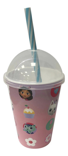 Vaso Plástico Milk Shake La Casa De Gabby 280 Ml