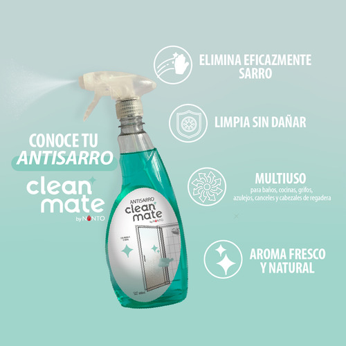 Clean Mate Antisarro 600 Ml: Limpiador Antisarro Con Aroma
