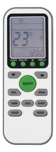 Control Aire Acondicionado Minisplit Generico Para Benelux Lennox Frikko Blanco Digital