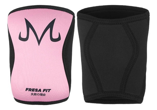 Rodilleras Neopreno Crossfit Gym 7mm Compresion Majin Buu Color Rosa Talla Unitalla Ch - M