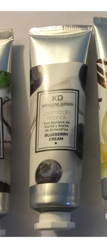 Crema De Manos Katherine Dorian 50g Caramelo Almendra Fragancia Blueberry Cream