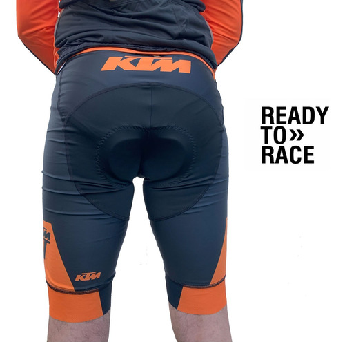 Calza De Ciclismo Ktm Corta Con Badana 