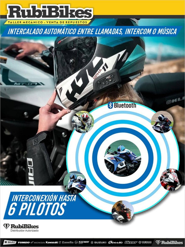 Imagen 2 de 9 de Intercomunicador Para Casco Bluetooth Ejeas V6pro