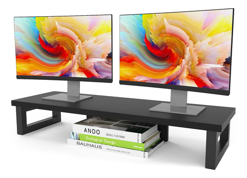 Soporte Elevador Monitor Dual 2 Monitores, Soporte Resi...